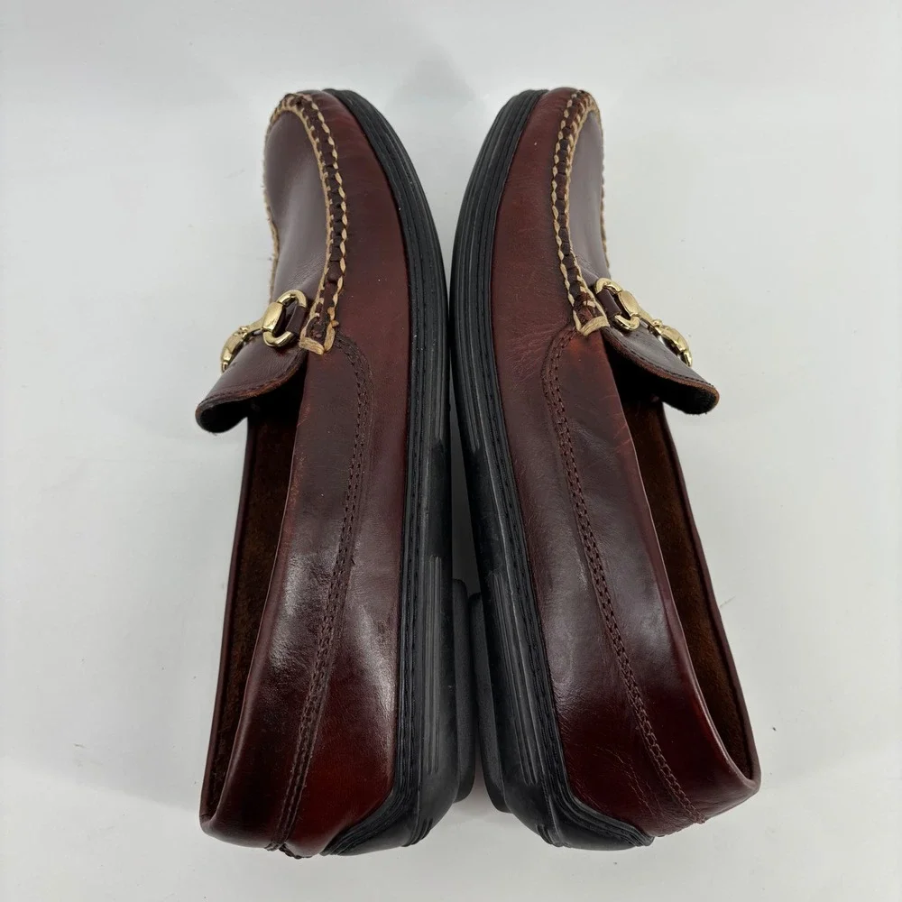 TB Phelps Castaway Bit Loafer Mens 8.5W Brown Leather Horsebit Driver